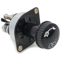 Battery isolator switch SSB103 for Austin Healey and Aston Martin, featuring a sturdy design and clear labeling.